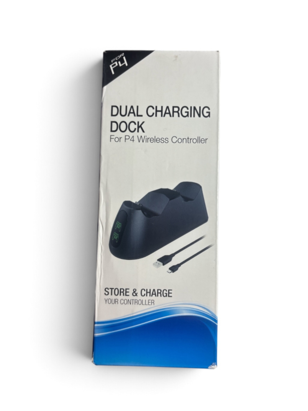 PS4 Dual Controller Charging Dock Station - Black, One Size